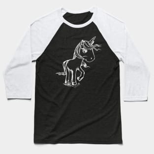 Cute and Fabulous Unicorn Draw Magic Gift Tee Baseball T-Shirt